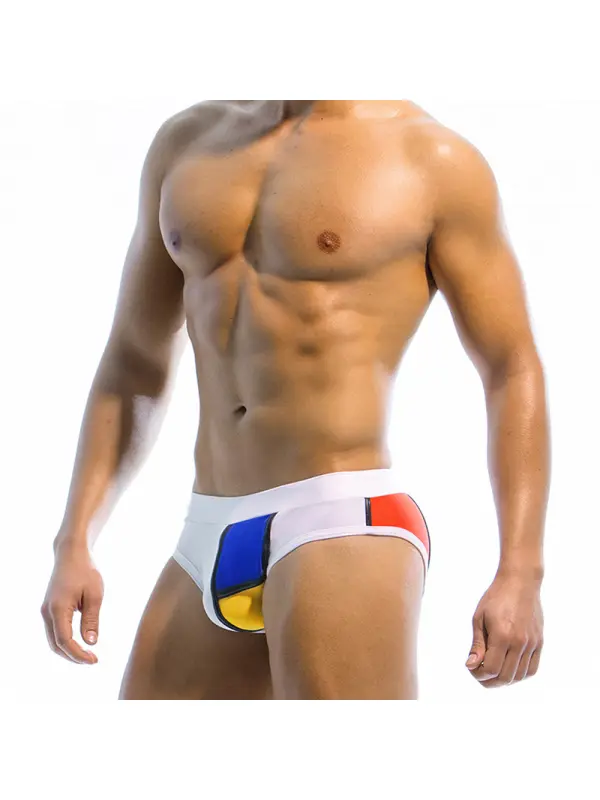 Vacation Beach Contrast Briefs - Anrider.com 