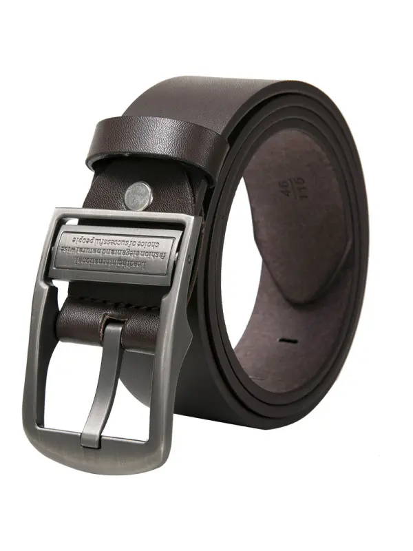 Men's Casual Retro Pin Buckle PU Leather Belt - Aptkoi.com 