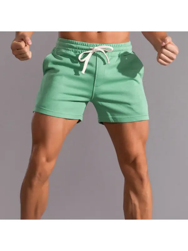 Men's Solid Color Tight Shorts - Anrider.com 