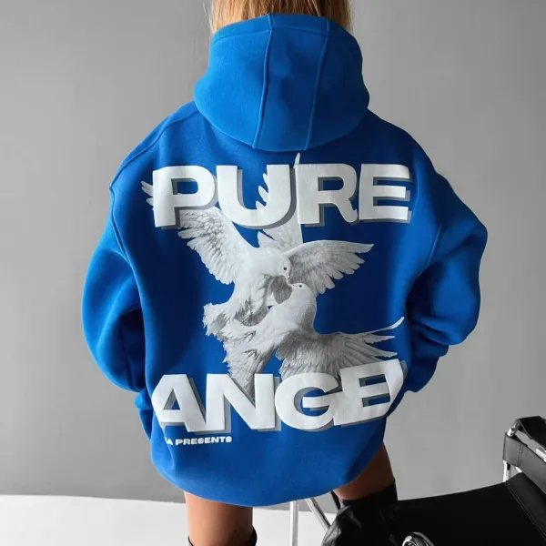 Oversize Pure Angel Hoodie - Localziv.com 