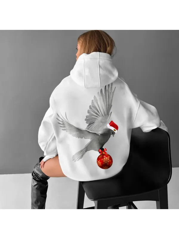 Oversize Christmas Dove Hoodie - Anrider.com 