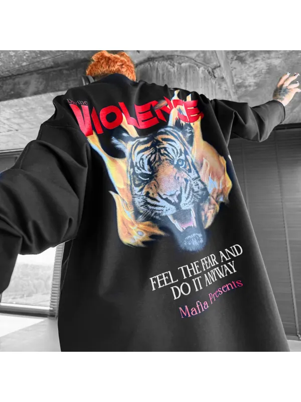 Oversize Violence Sweatshirt - Anrider.com 