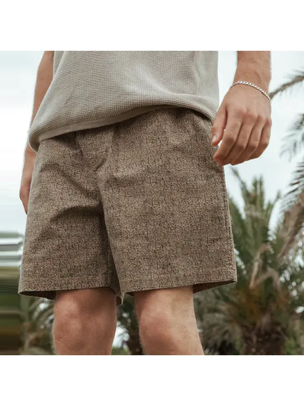 Summer Retro Pattern Surf Shorts - Aptkoi.com 