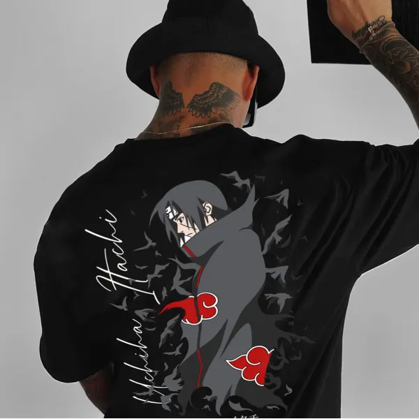 Unisex Uchiha Itachi And Asuka Ninja Anime T-shirt - Spiretime.com 