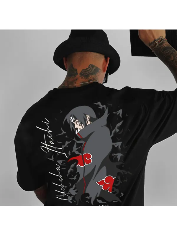 Unisex Uchiha Itachi And Asuka Ninja Anime T-shirt - Spiretime.com 