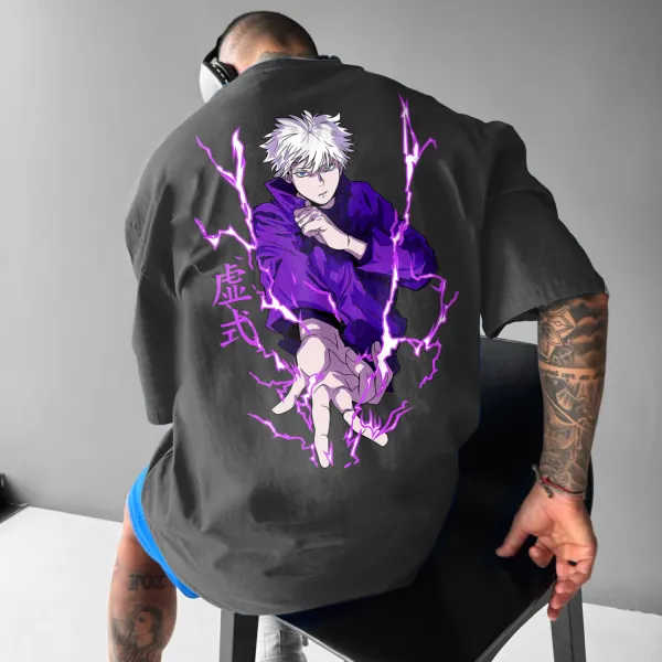 Unisex Casual Anime Print T-shirt Jujutsu Kaisen T-shirt - Yiyistories.com 