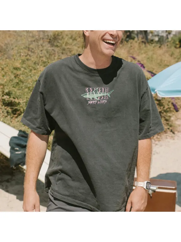 Summer Surf Retro Casual Tee - Aptkoi.com 