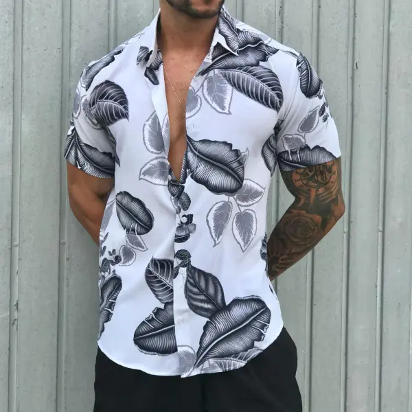 Floral Hawaiian Short Sleeve Shirt - Mobivivi.com 