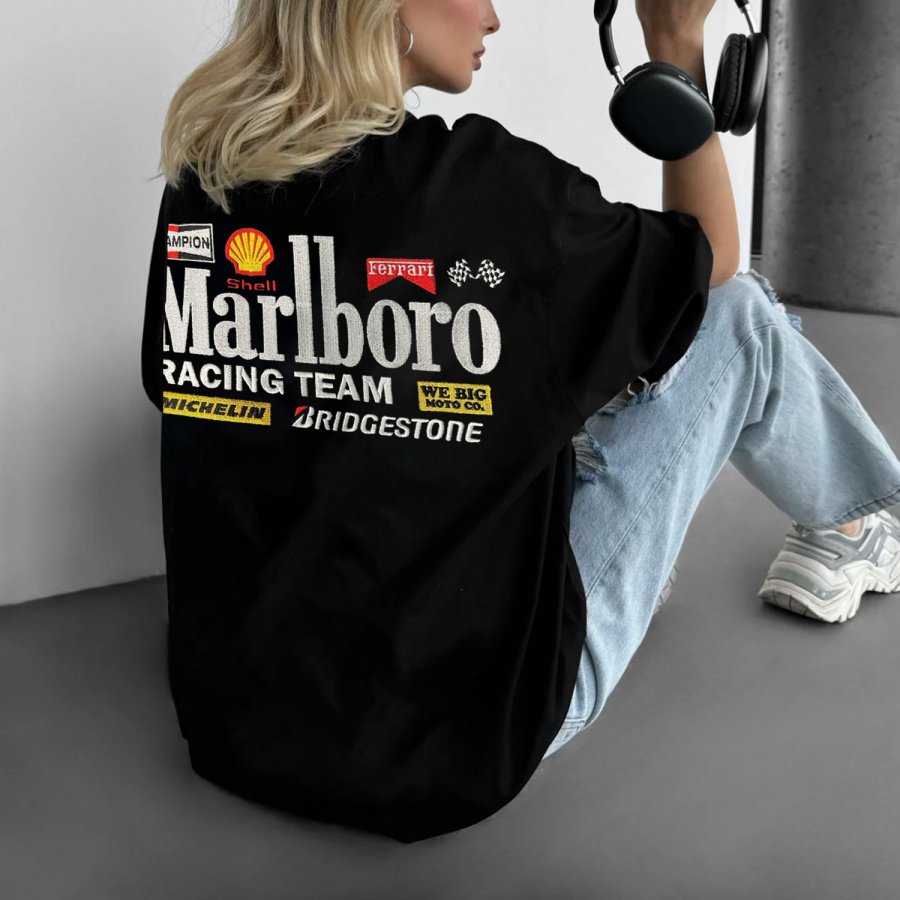 

Oversized Racing Team Graphic Tee