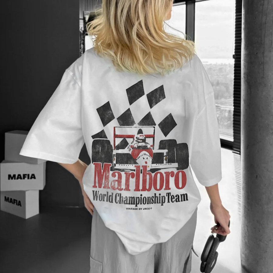 

Oversized Racing World Championship Team Graphic Tee