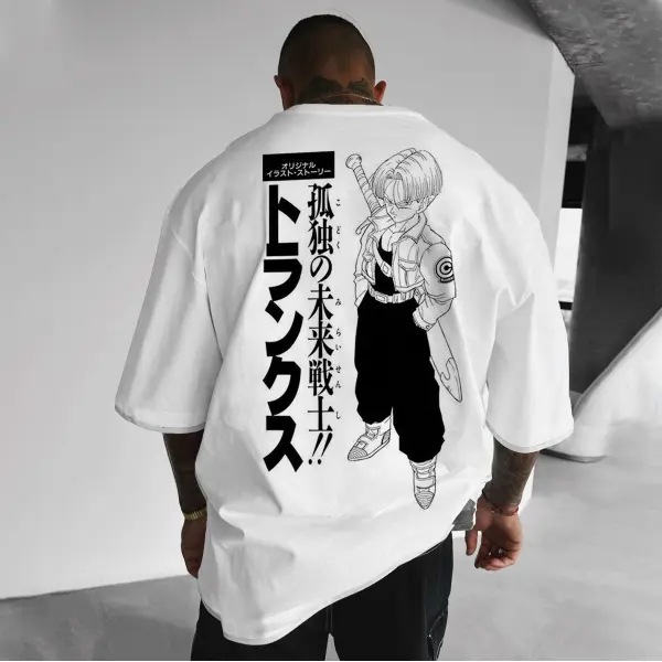 Unisex DB Trunks Anime Print T-shirt - Ootdyouth.com 