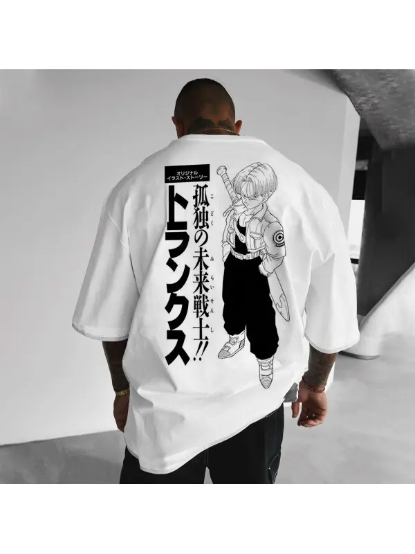 Unisex DB Trunks Anime Print T-shirt - Spiretime.com 