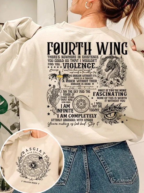 Basgiath War College Patten Sweatshirt - Aptkoi.com 