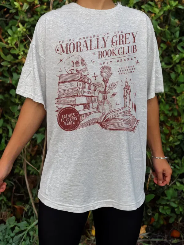 Morally Grey Book Club Shirt - Aptkoi.com 