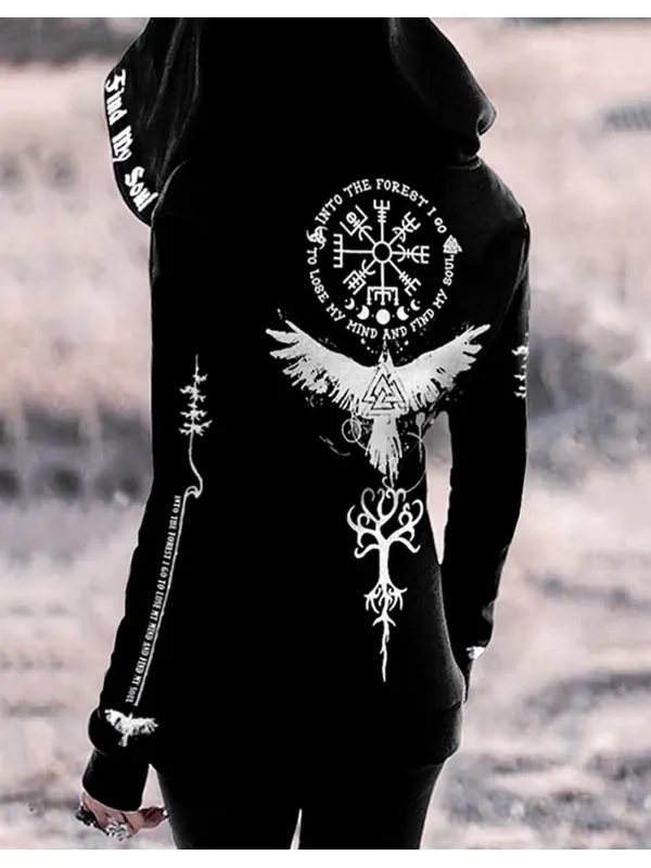 Viking Totem Hooded Robe - Aptkoi.com 