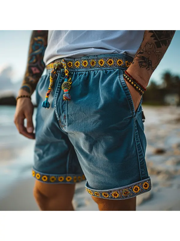 Retro Holiday Beach Shorts - Timetomy.com 