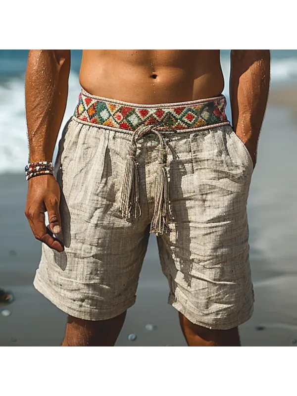 Vintage Linen Shorts - Fithuge.com 