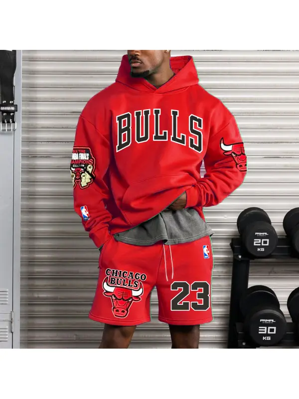 Men's Oversized Team Shorts & Hoodie Suit - Wearmw.chimpone.com 