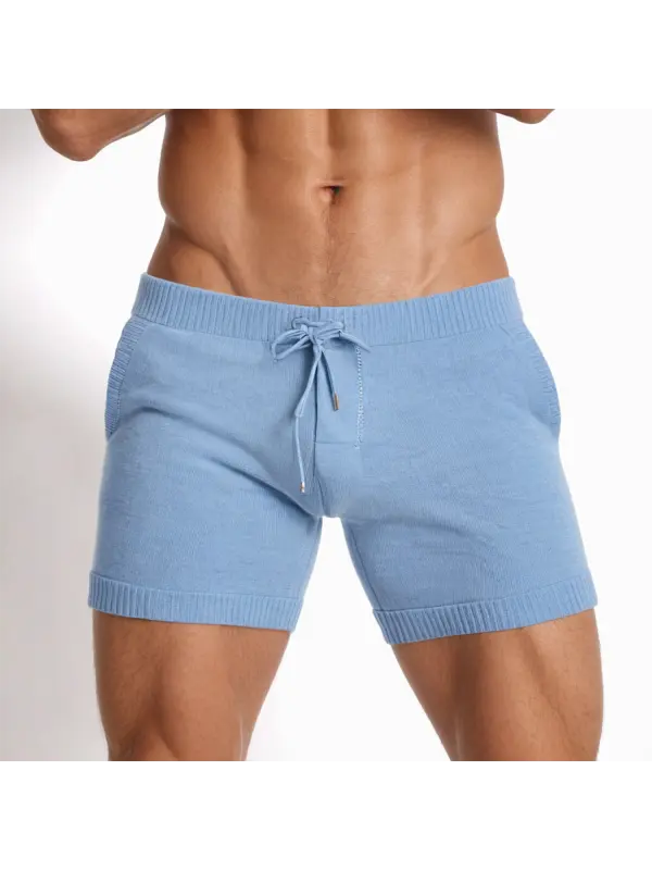 Men's Solid Color Sexy Tight Shorts - Localziv.com 