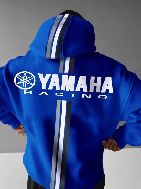 Oversized Yamaha Hoodie Racing Street Print Hoodie - Pragmaace.com 