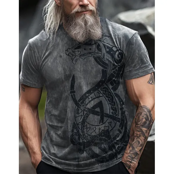 Viking Digital Print 3D Printed T-shirt - Yiyistories.com 