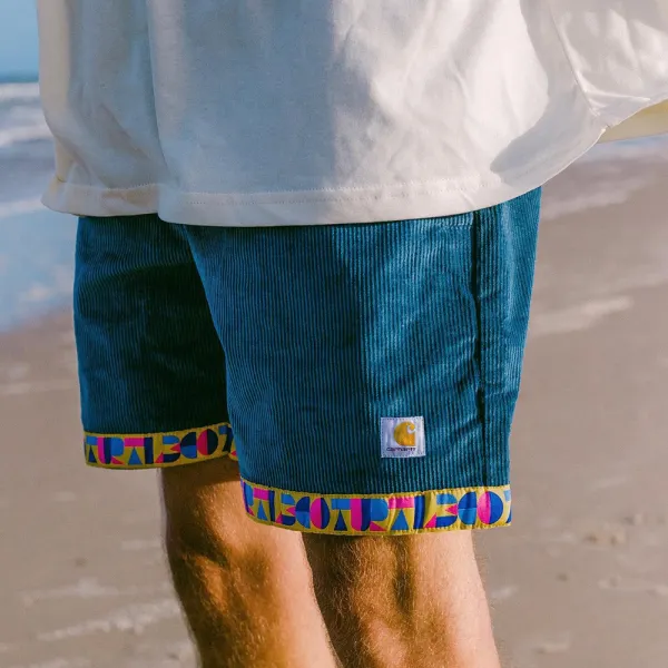 Surf Shorts Unisex Street Retro Skateboard Shorts - Dozenlive.com 