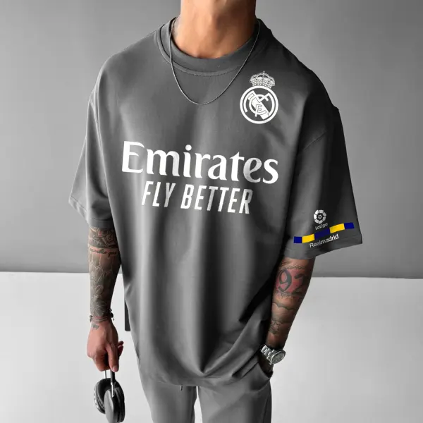 Oversized Real Madrid Tee - Yiyistories.com 