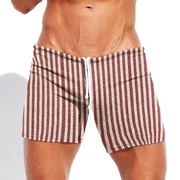 Men's Striped Sexy Tight Shorts - Trisunshine.com 