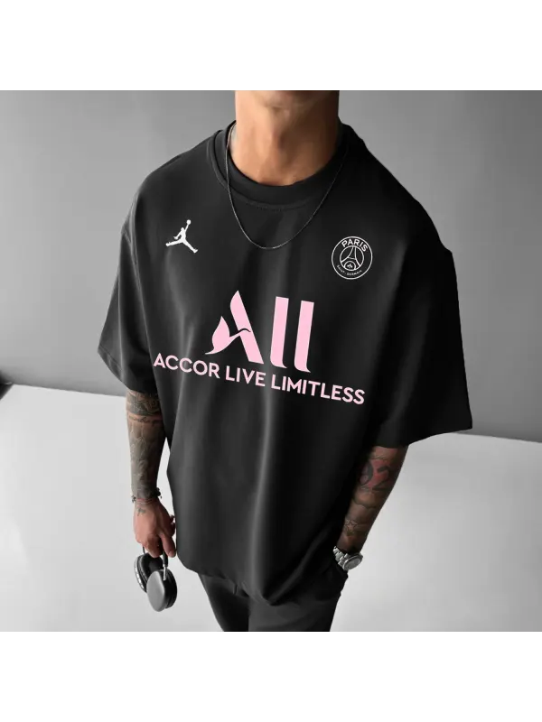 Oversized Football T-shirt - Ootdmw.com 