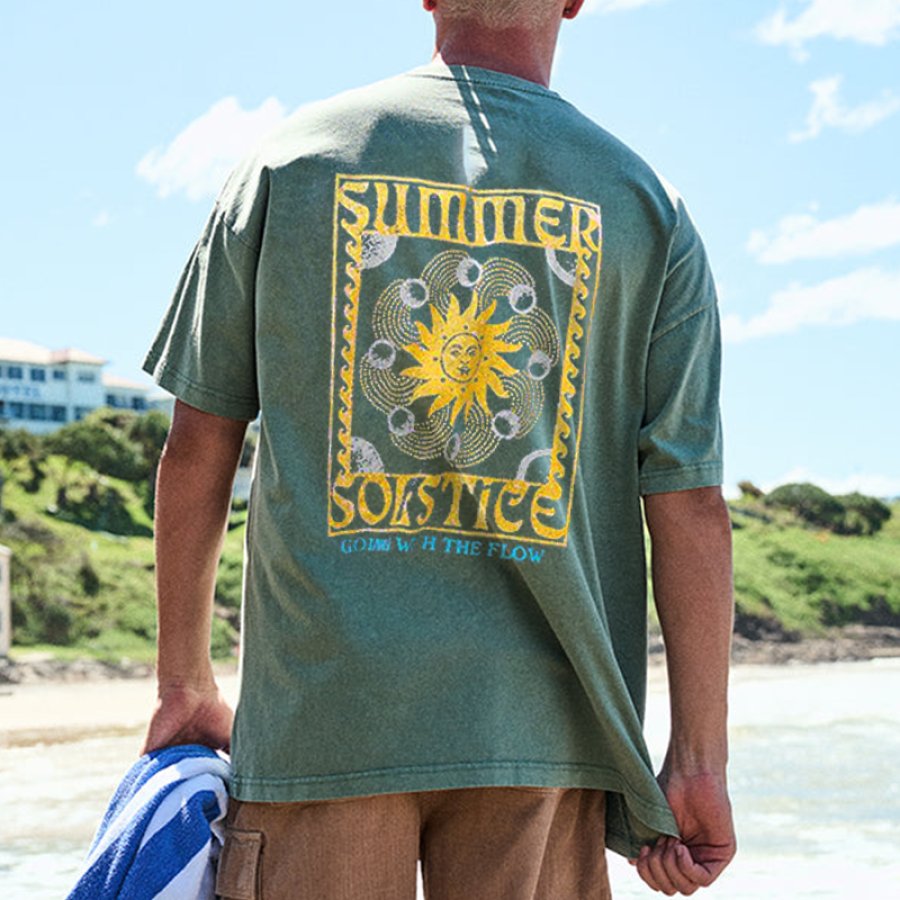 

Vintage Surf Print T-shirt