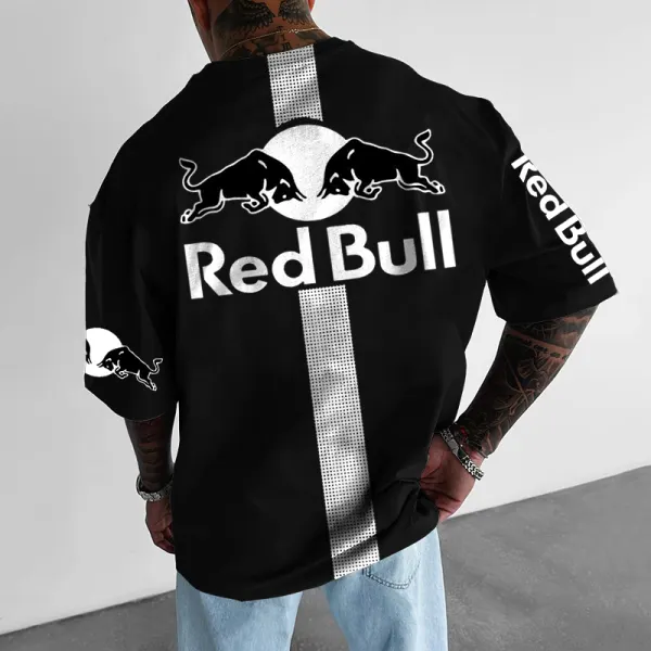 Cattle Design Letter Printed T-shirt - Ootdcowboys.com 