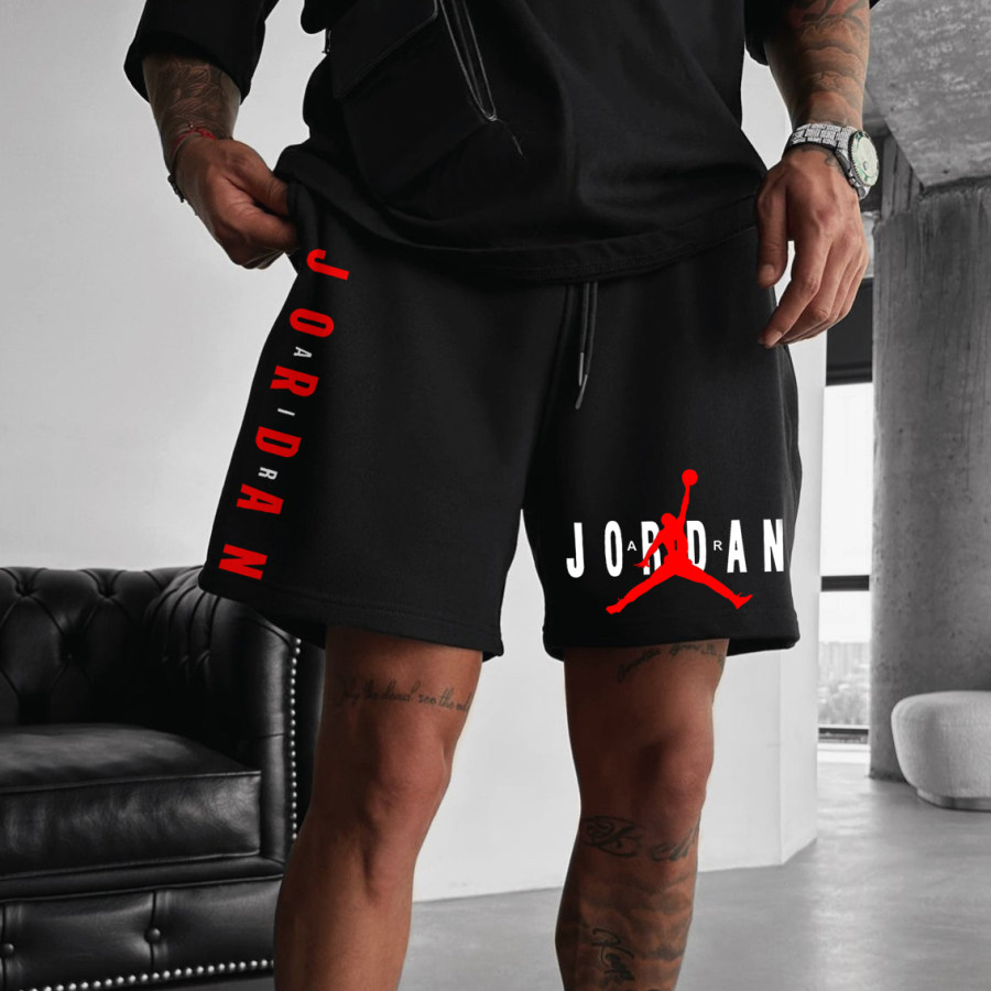 

Men's Street Style Basketball Print Shorts