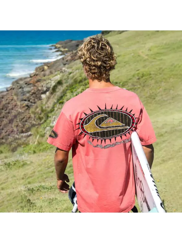 Men's Retro Surf T-Shirt - Aptkoi.com 