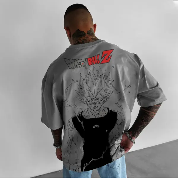 Unisex Dragon Ball Majin Vegeta Printed T-shirt - Yiyistories.com 