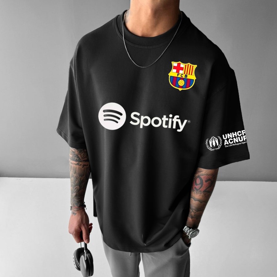 

Oversized FC Barcelona Printed Tee