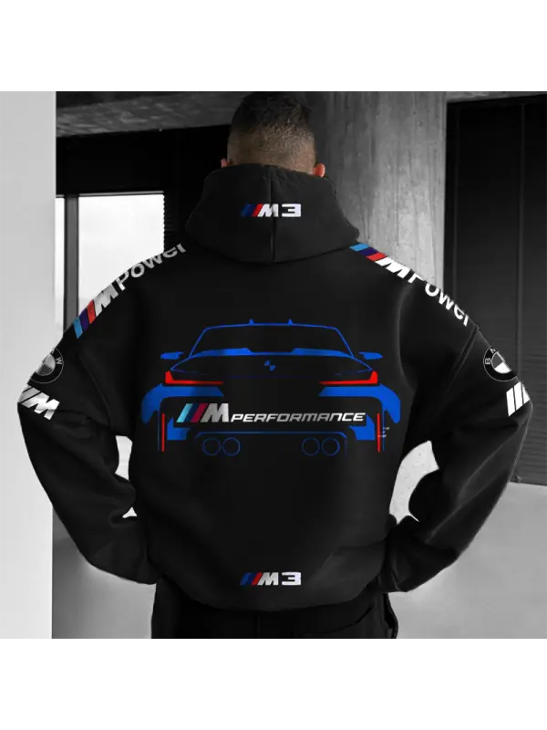 Oversized Car Graphic Sweatshirt - Aptkoi.com 