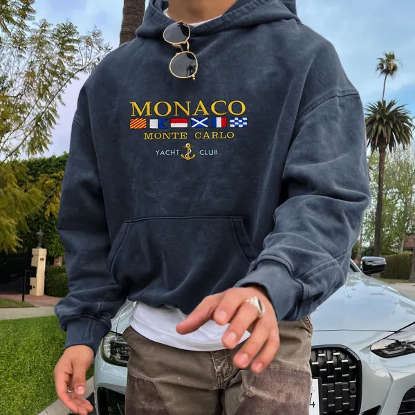 Vintage Unisex Yacht Club Hoodie - Salolist.com 