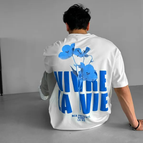 Unisex Casual Vivre La Vie T-shirt - Spiretime.com 