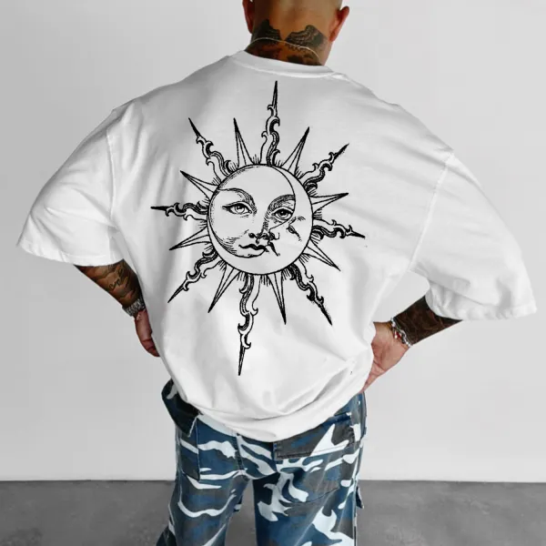 Casual Sun Printed Loose T-shirt - Anurvogel.com 