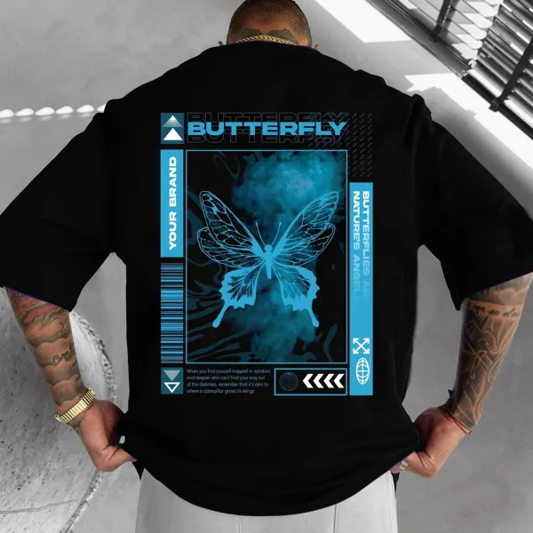 Butterfly Oversized Men's T-Shirt - Dozenlive.com 