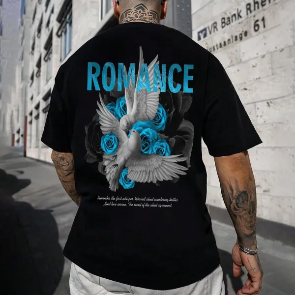 Romance Oversized Men's Street T-Shirt - Spiretime.com 