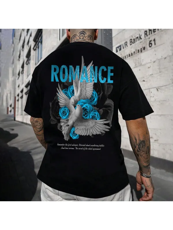 Romance Oversized Men's Street T-Shirt - Anrider.com 