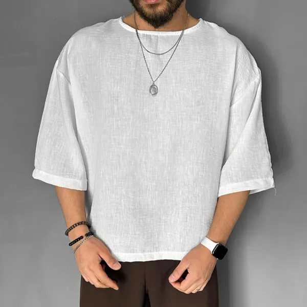 Men's Loose Casual T-shirt - Yiyistories.com 