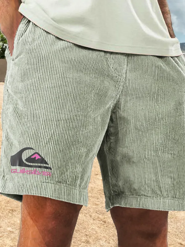 Unisex Vintage Quik Casual Corduroy Surf Shorts - Wantbright.com 