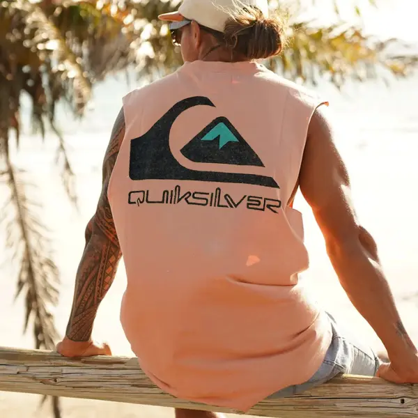 Mens Simple Quiksilver Surf Sleeveless - Yiyistories.com 