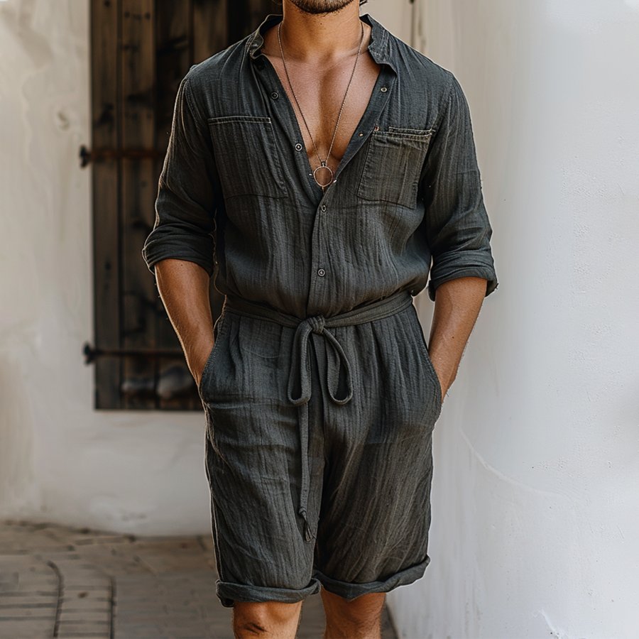 

Linen Casual Jumpsuit