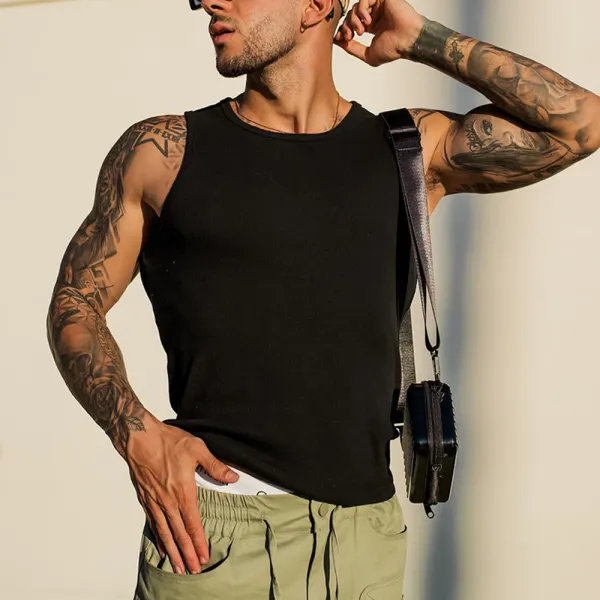 Men's Mesh Sleeveless T-shirt - Localziv.com 