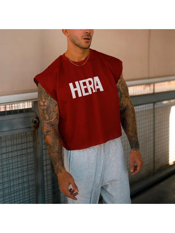 Breathable Mesh Sleeveless T-Shirt - Aptkoi.com 