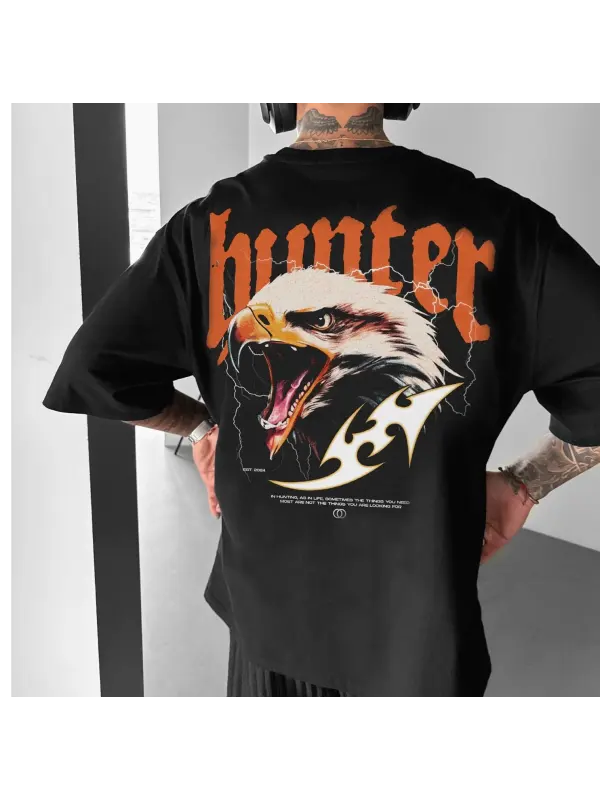 Oversized Eagle Men's T-Shirt - Anrider.com 