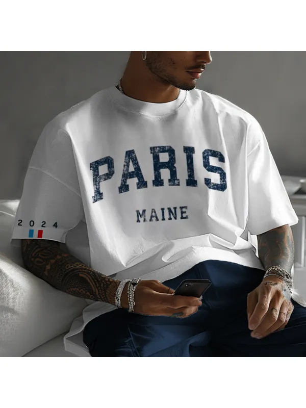 Unisex Paris France 2024 National Oversized T-shirt - Ootdmw.com 